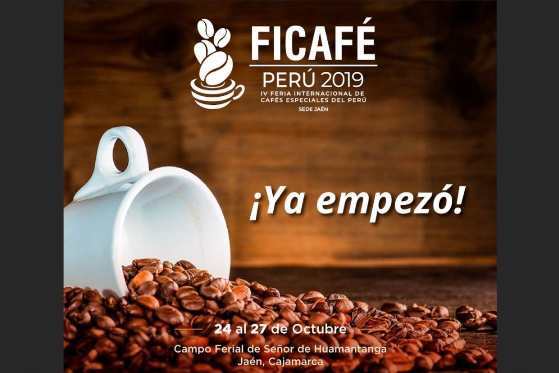 Feria Internacional de Cafés Especiales (Ficafé) 2019 espera generar negocios por más de S/ 19 millones en certamen que se desarrolla en Jaén, Cajamarca.