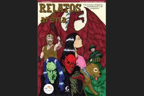 Siete niños del centro poblado Cascajal, en la provincia ancashina del Santa han publicado el libro de historietas “Relatos de arena: creaciones mágicas, asombrosas y de suspenso”. Foto: ANDINA/Gonzalo Horna
