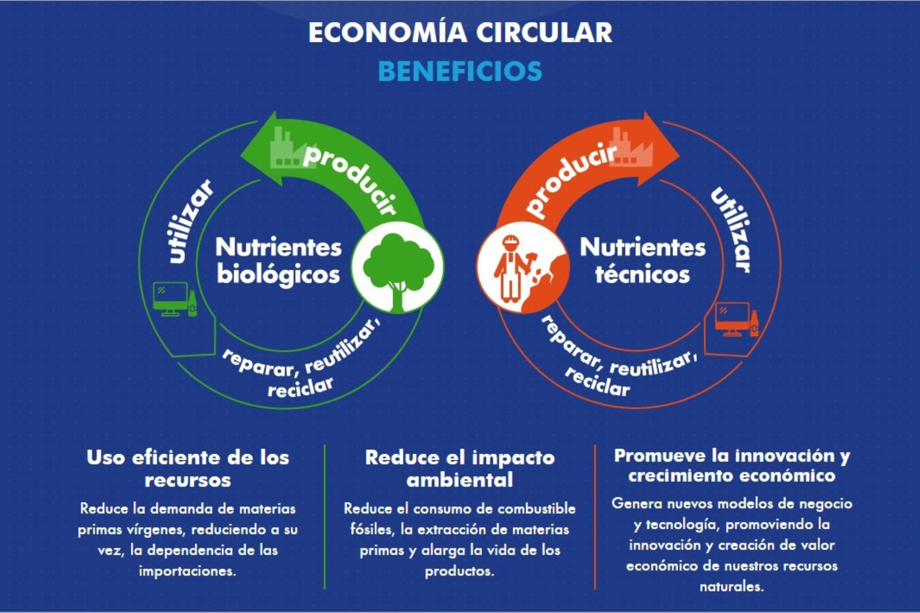 Economía circular: conoce en qué cosiste y sus beneficios para el Perú. ANDINA/Difusión