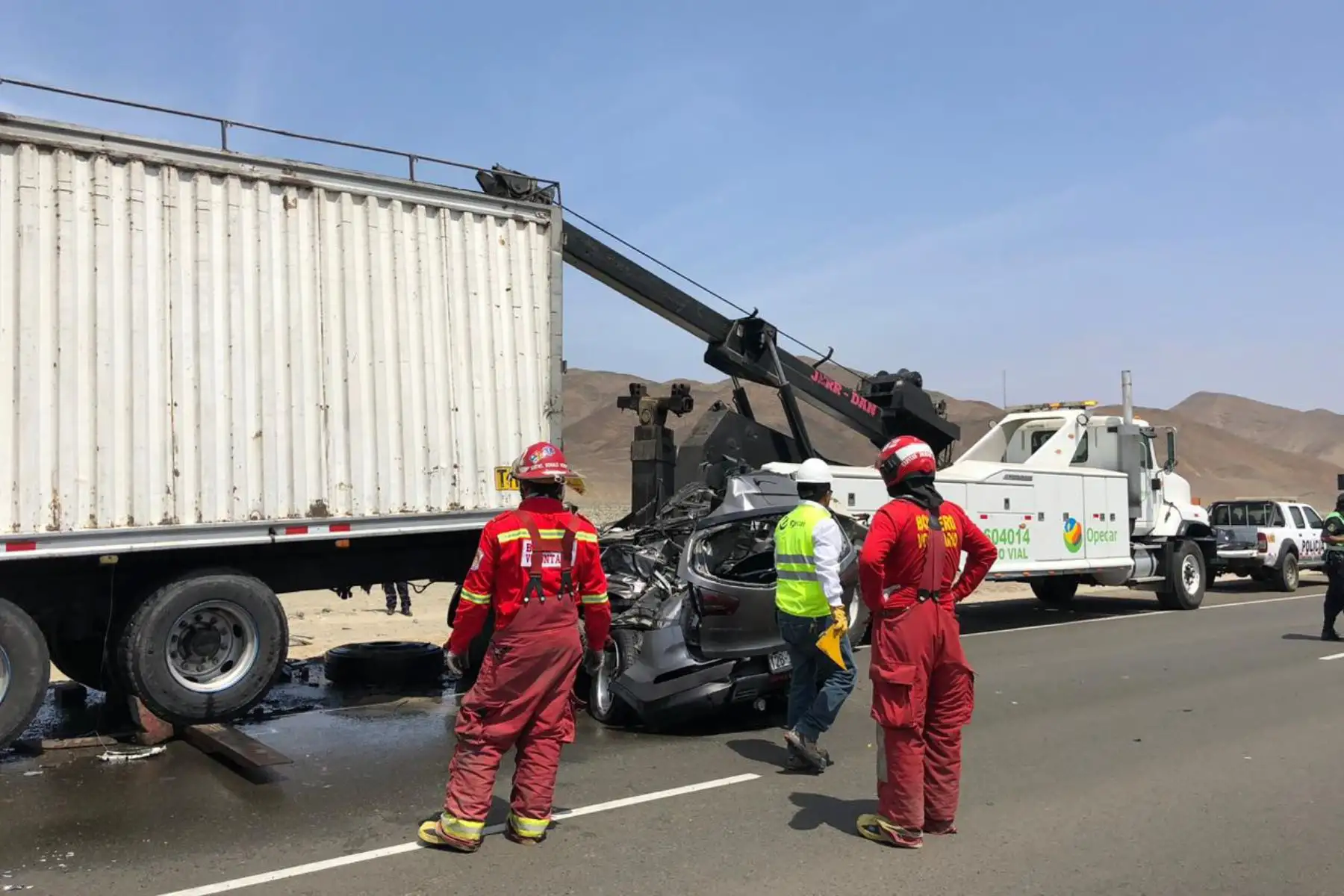 Accidente deja cuatro muertos en la Panamericana Norte a la altura de Huarmey, en Áncash. ANDINA/Difusión