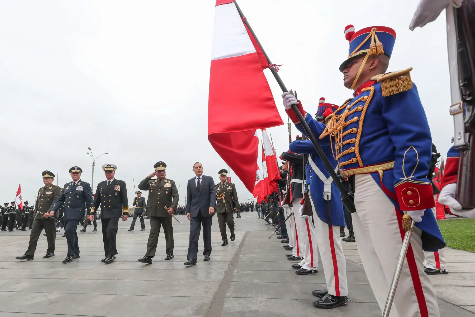 Ceremonia por el Día del Veterano de Guerra y de la Pacificación Nacional. Foto: ANDINA/Mindef