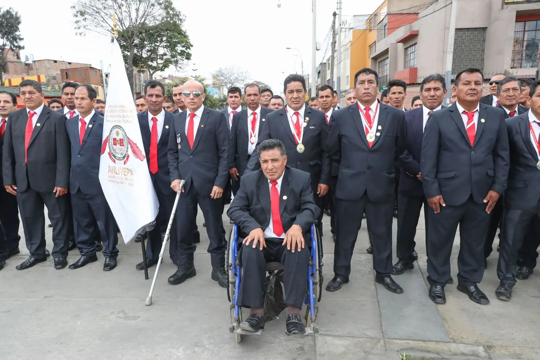 Ceremonia por el Día del Veterano de Guerra y de la Pacificación Nacional. Foto: ANDINA/Mindef