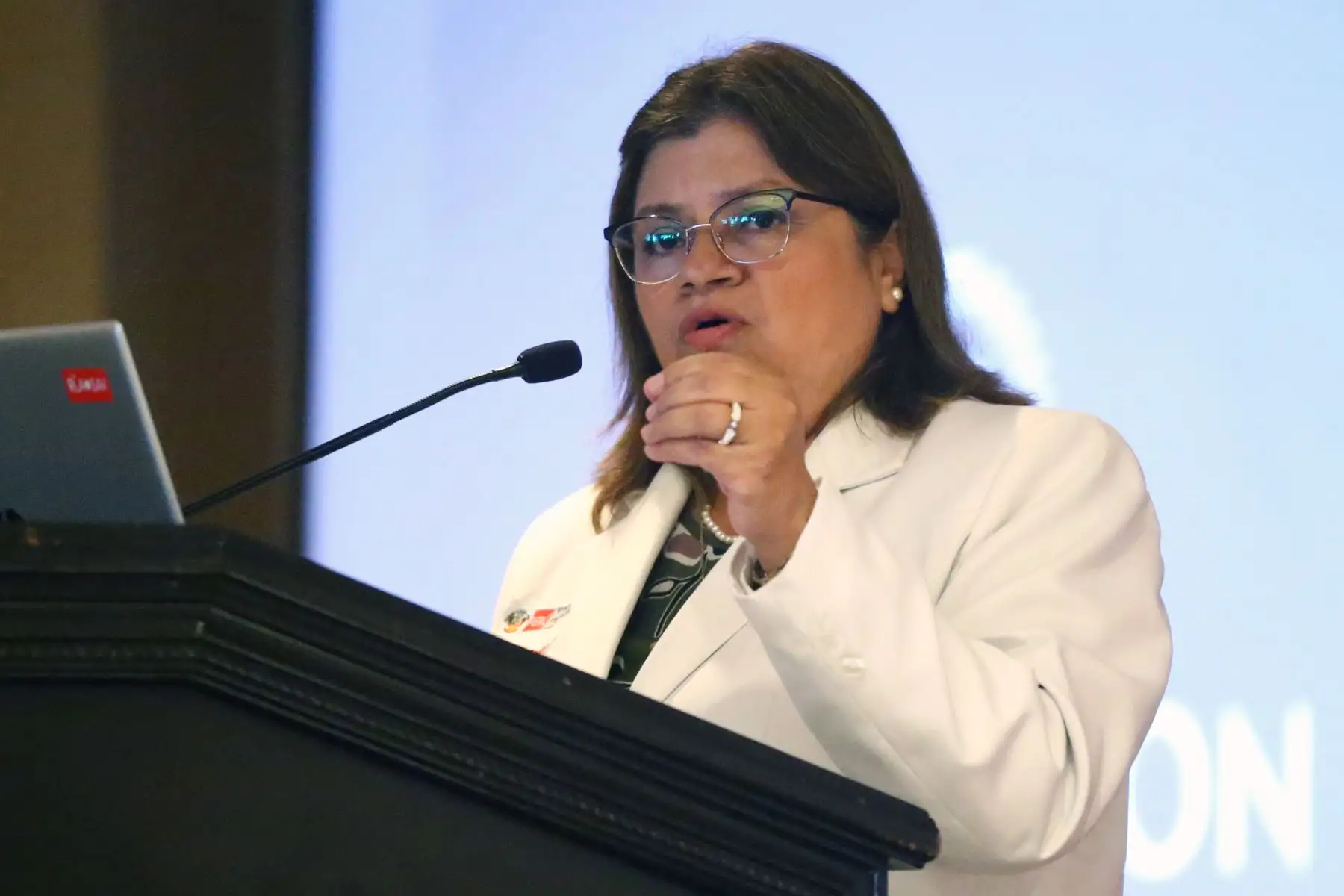 Ministra de Salud, Zulema Tomás inaugura el Congreso Nacional de Gerencia Pública. Foto: ANDINA/Melina Mejía