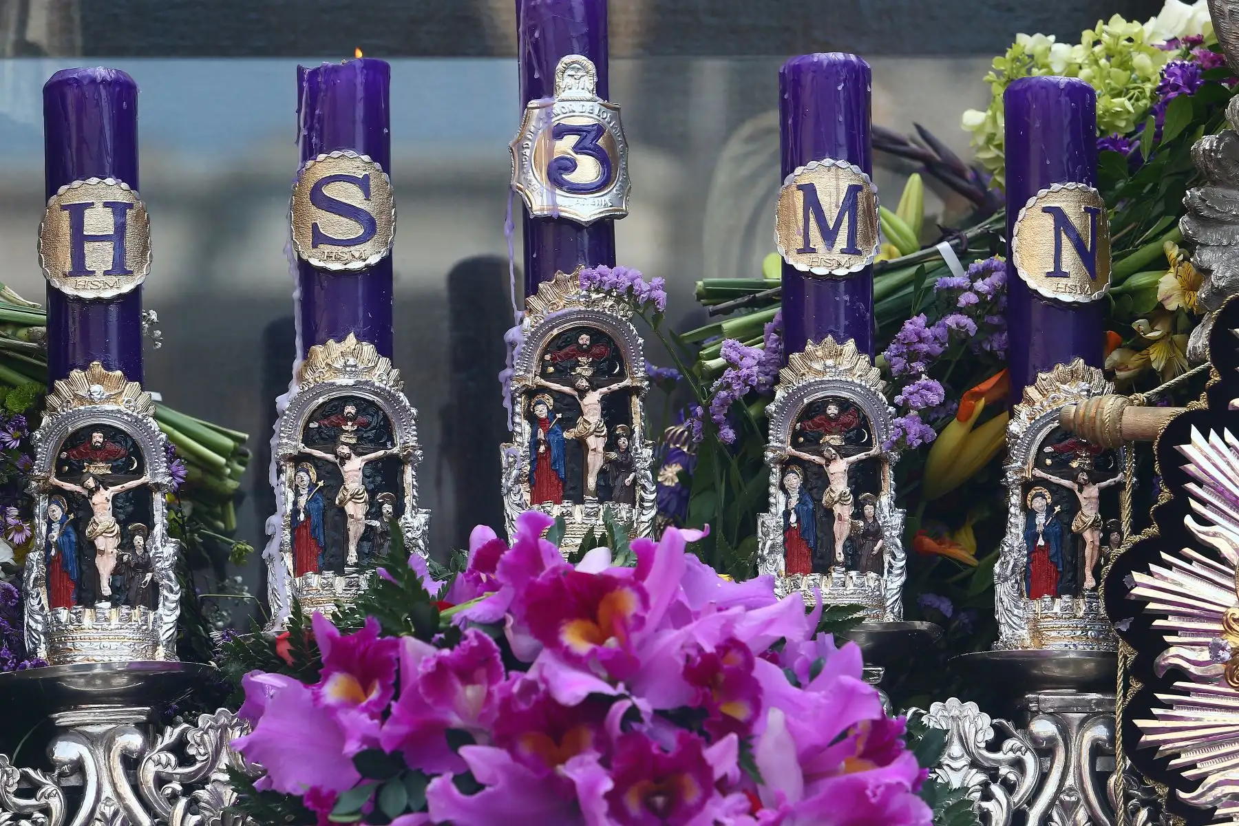 Procesión del Señor de los Milagros.Foto:ANDINA/Héctor Vinces