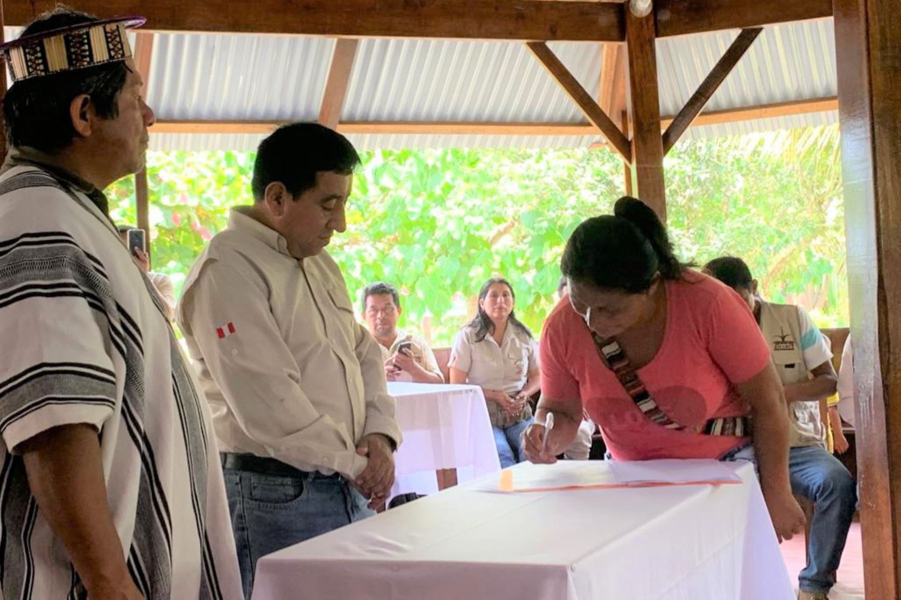 Comunidades indígenas firman acuerdos para la conservación de dos áreas protegidas de Pasco y Junín. ANDINA/Difusión