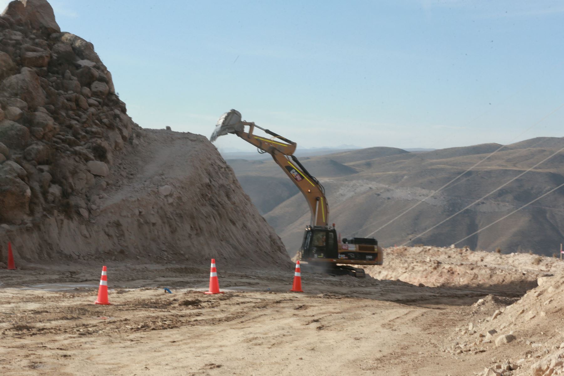Construcción del proyecto minero Quellaveco en Moquegua. ANDINA/Jhony Laurente