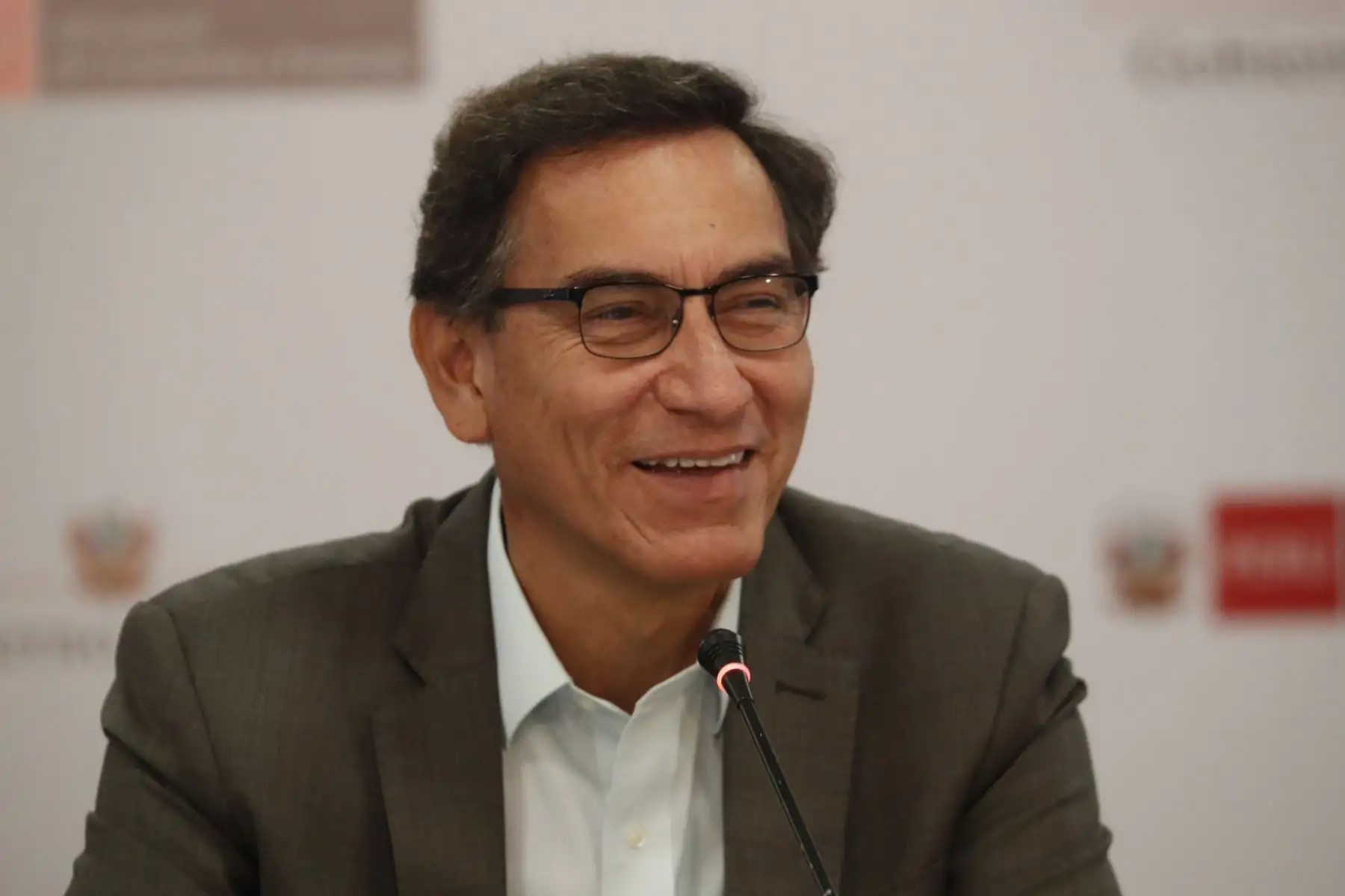 Presidente de la República Martín Vizcarra, durante la reunión de revisión de metas ejecución presupuestal 2019 de Gobiernos Regionales. Foto: ANDINA/ Carlos Lezama