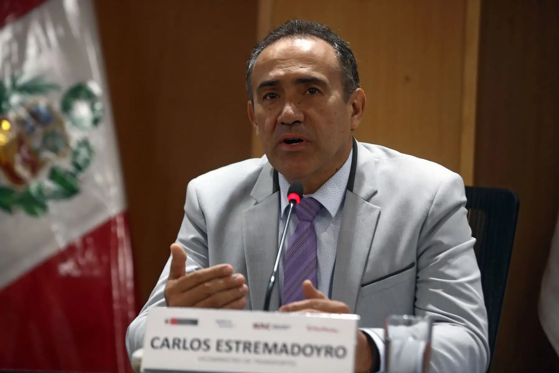 Carlos estremadoyro, Viceministro de Transporte y Comunicaciones  Informa del inicio del proyecto de PMO para la construcción del Aeropuerto Internacional de Chinchero- Cusco. Foto: ANDINA/Vidal Tarqui