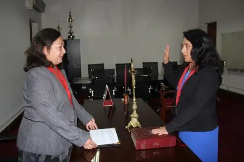 Presidenta del Jurado Electoral Especial de Trujillo, María Elena Alcántara Ramírez, asume cargo.