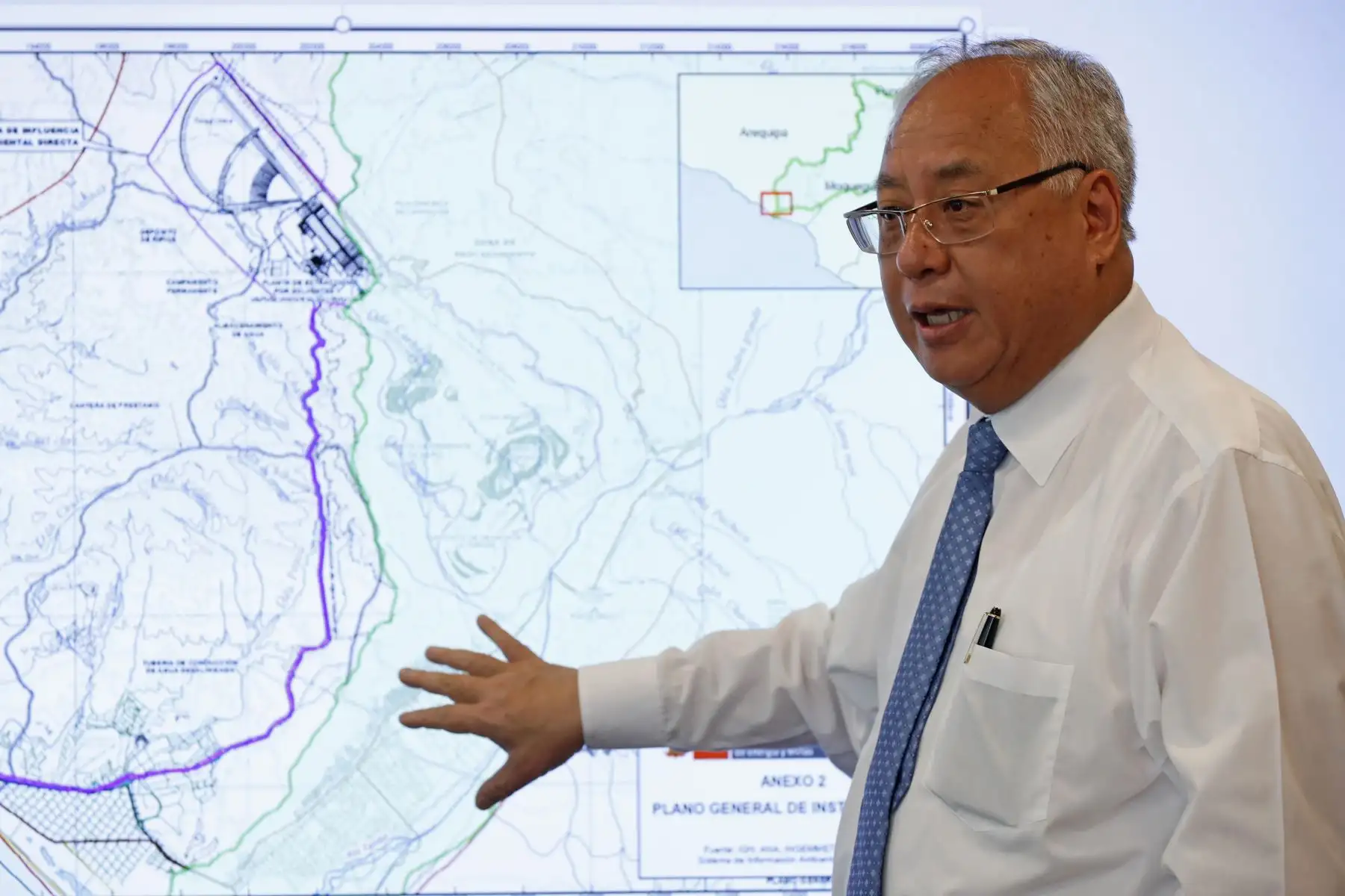 Ministro de Energía y Minas, Juan Carlos Liu Yonsen.  ANDINA/Renato Pajuelo