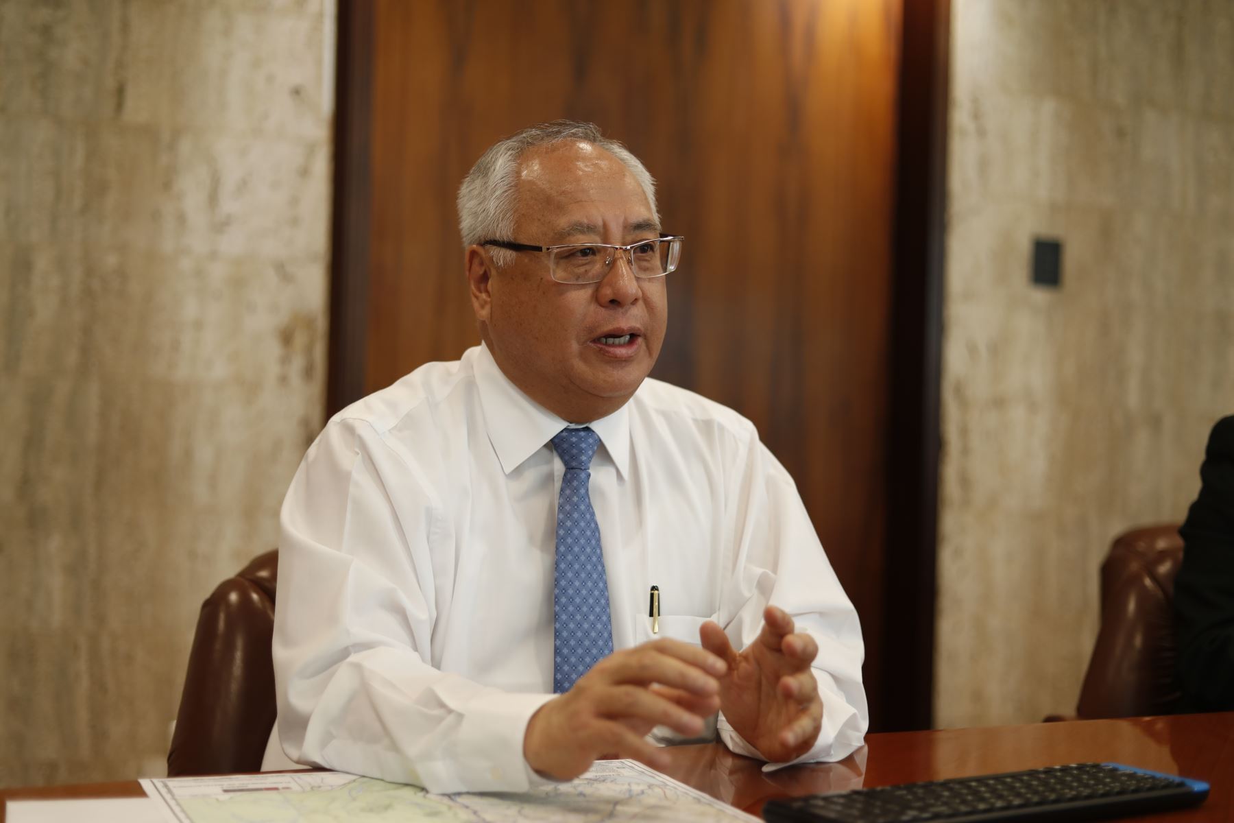 Ministro de Energía y Minas, Juan Carlos Liu. ANDINA/Renato Pajuelo