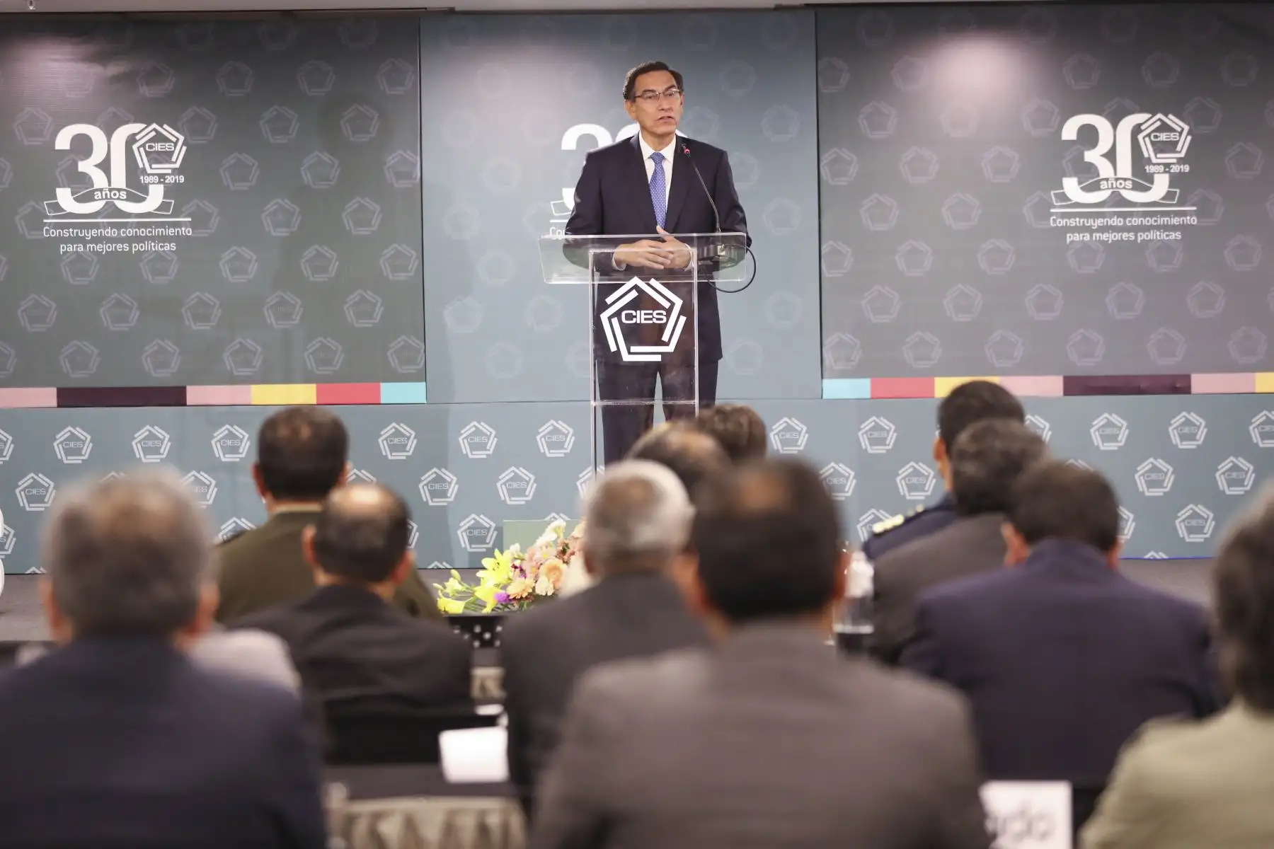 Presidente de la República, Martín Vizcarra, inauguró el XXX Seminario Anual de Investigación del Consorcio de Investigación Económica y Social - CIES 2019.
Foto: ANDINA/Prensa Presidencia