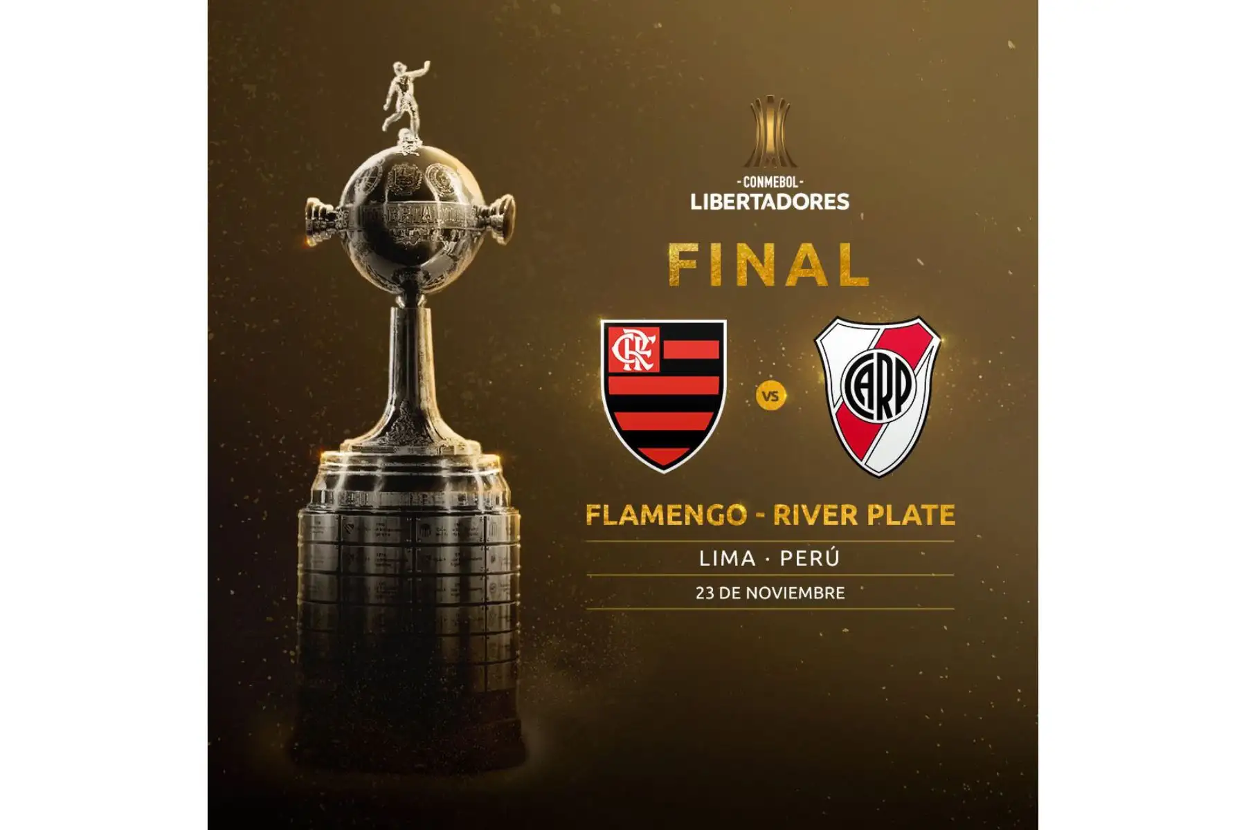 Prensa internacional informa, que Lima será  el escenario para la final de la Copa Libertadores.
Foto:Twitter