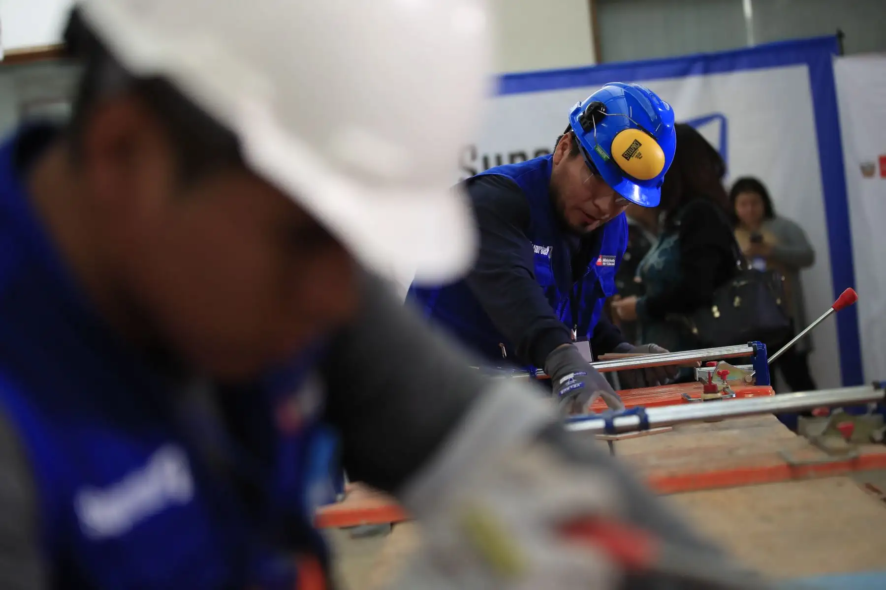 El ministerio de Educación inauguró las Olimpiadas de Habilidades Tecnológicas en el marco del Encuentro Nacional SUPERATEC 2019.

Foto: ANDINA / Juan Carlos Guzmán Negrini.