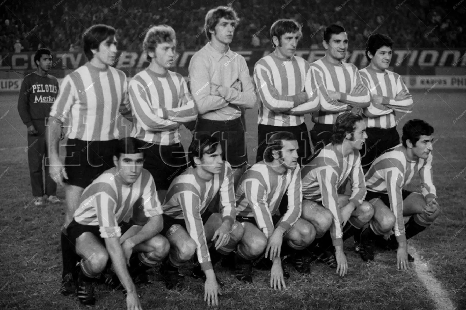 Lima - 9 junio 1971 / el cuadro tricampeón de Estudiantes de La Plata que cayó ante Nacional de Uruguay  por 2-0 en la final de Copa Libertadores disputada en el Estadio Nacional de Lima.  Foto Archivo Histórico de El Peruano