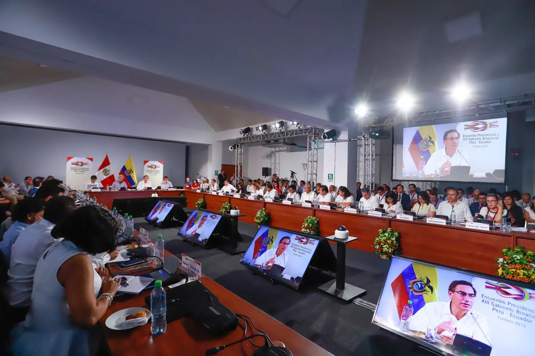 Encuentro Presidencial y XIII Gabinete Binacional Perú – Ecuador en Tumbes. Foto: ANDINA/ Prensa Presidencia