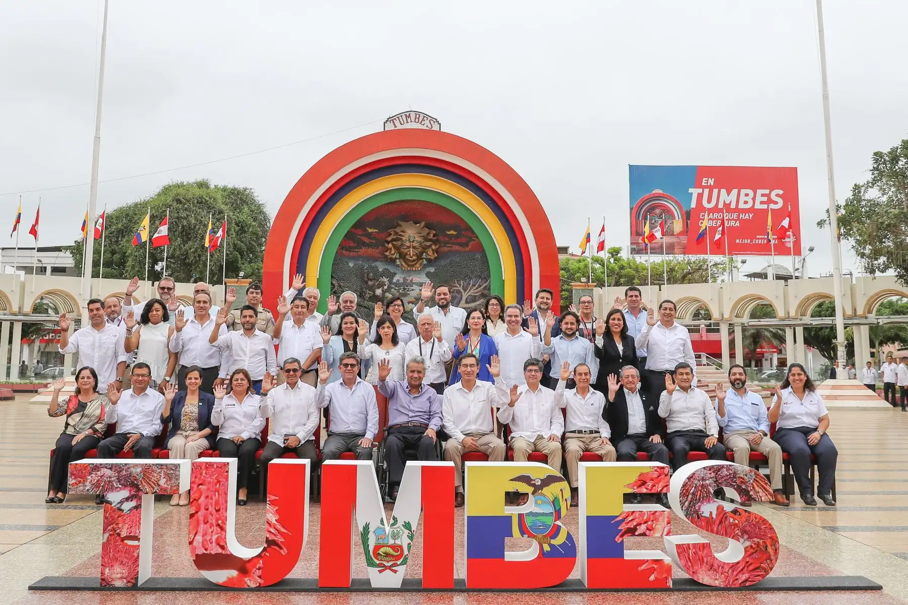 Encuentro Presidencial y XIII Gabinete Binacional Perú – Ecuador en Tumbes. Foto: ANDINA/ Prensa Presidencia