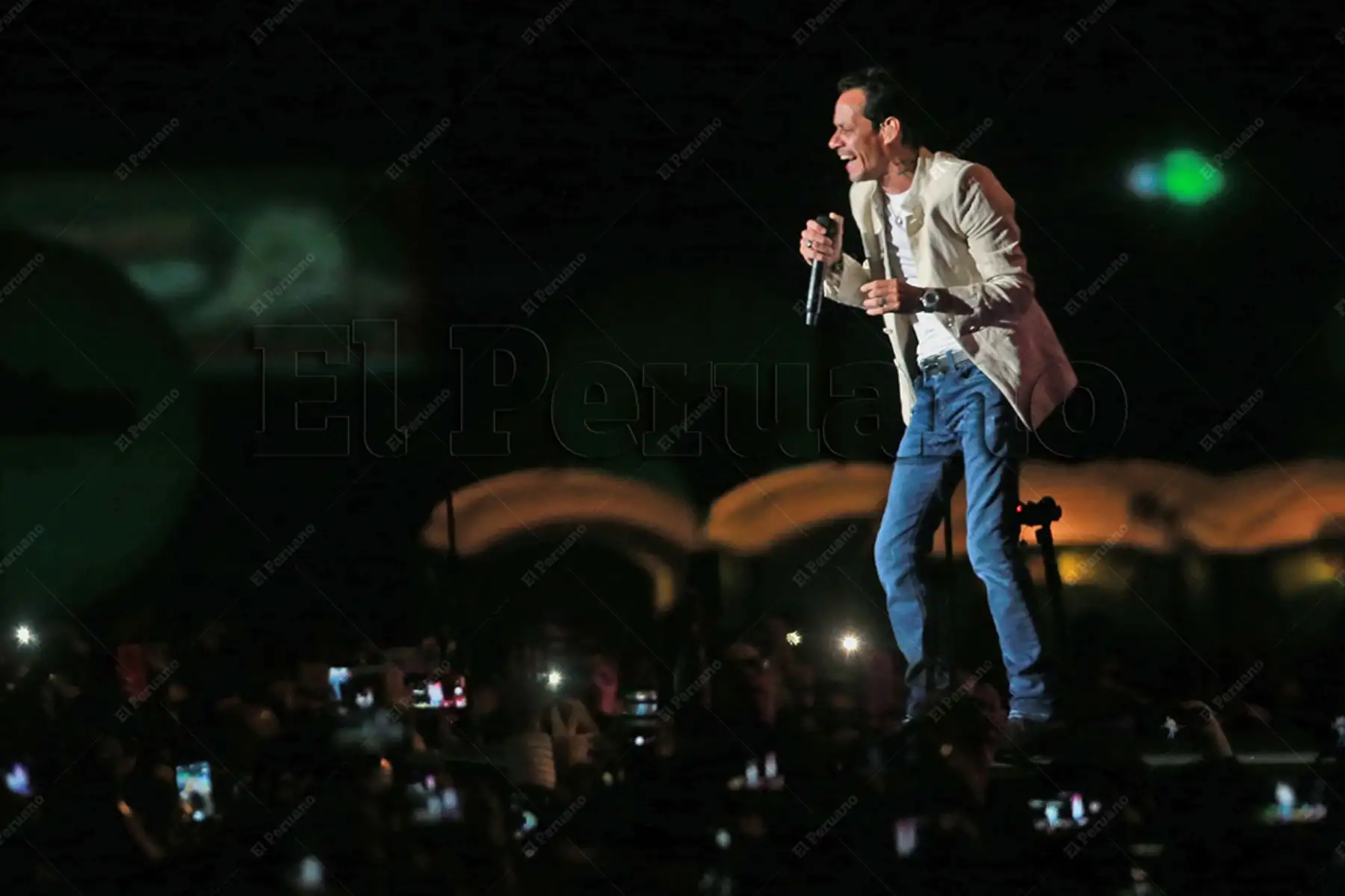 Lima - 3 agosto 2018 / Marc Antony en  el concierto "Junto2" en el Estadio Monumental.
Foto: Diario El Peruano / Jhony Laurente