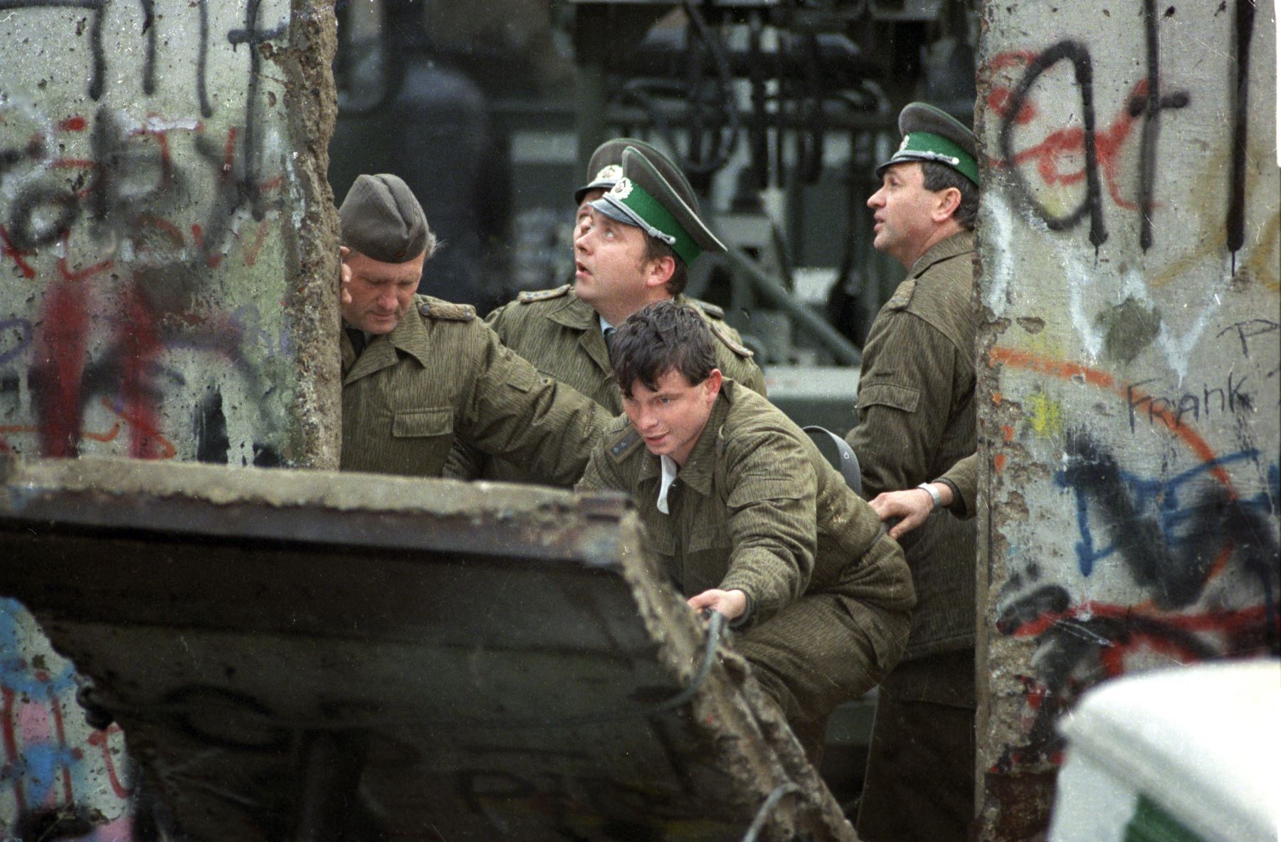 A 30 años de la caída del Muro de Berlín. Foto: AFP