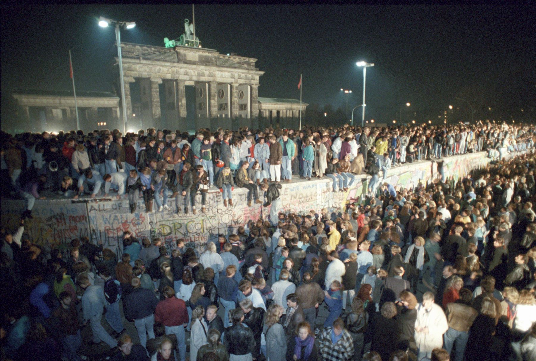 A 30 años de la caída del Muro de Berlín. Foto: AFP