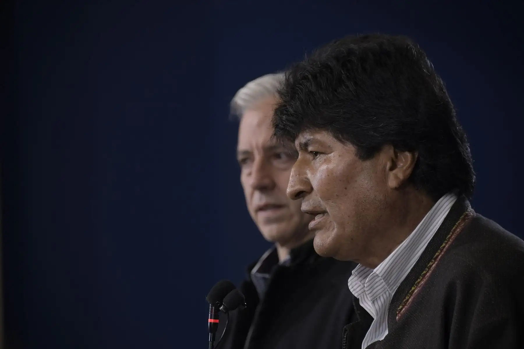 En conferencia de prensa, el presidente Evo Morales convoca a nuevas elecciones en Bolivia.
Foto: Agencia Boliviana de Información