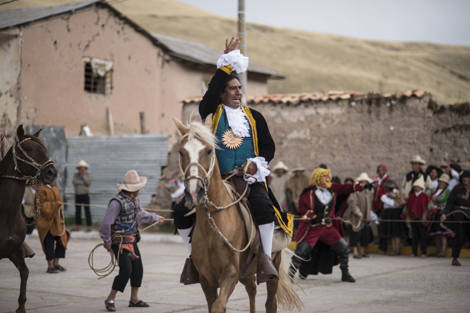 Conmemoración de los 239 años de la rebelión de Túpac Amaru II y Micaela Bastidas en Tungasuca, Cuzco. Foto: Difusión