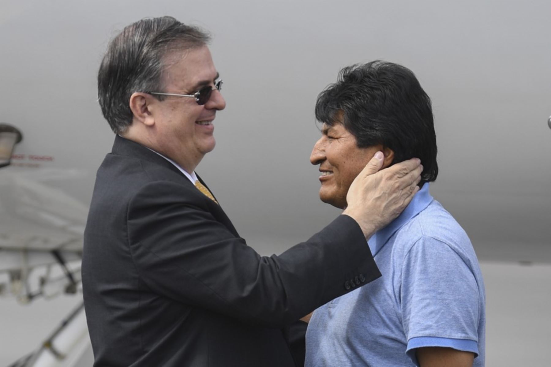 Evo Morales llega a México tras recibir asilo político. Foto: AFP