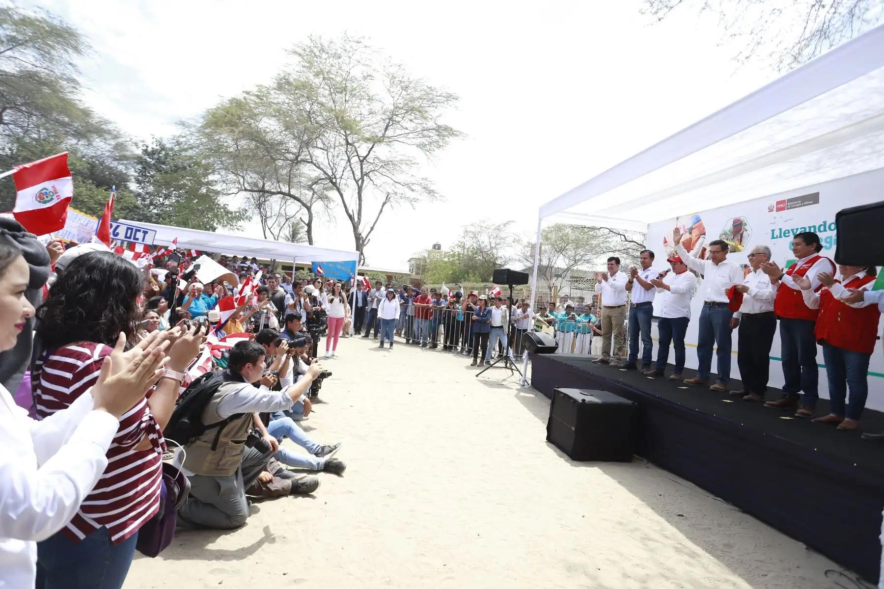 Presidente Martín Vizcarra participa en el inicio de la construcción de la planta de tratamiento de aguas residuales en la ciudad de Sullana.
Foto: ANDINA/Prensa Presidencia