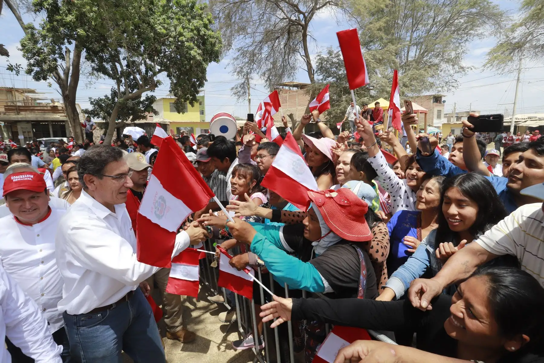 Presidente Martín Vizcarra participa en el inicio de la construcción de la planta de tratamiento de aguas residuales en la ciudad de Sullana.
Foto: ANDINA/Prensa Presidencia