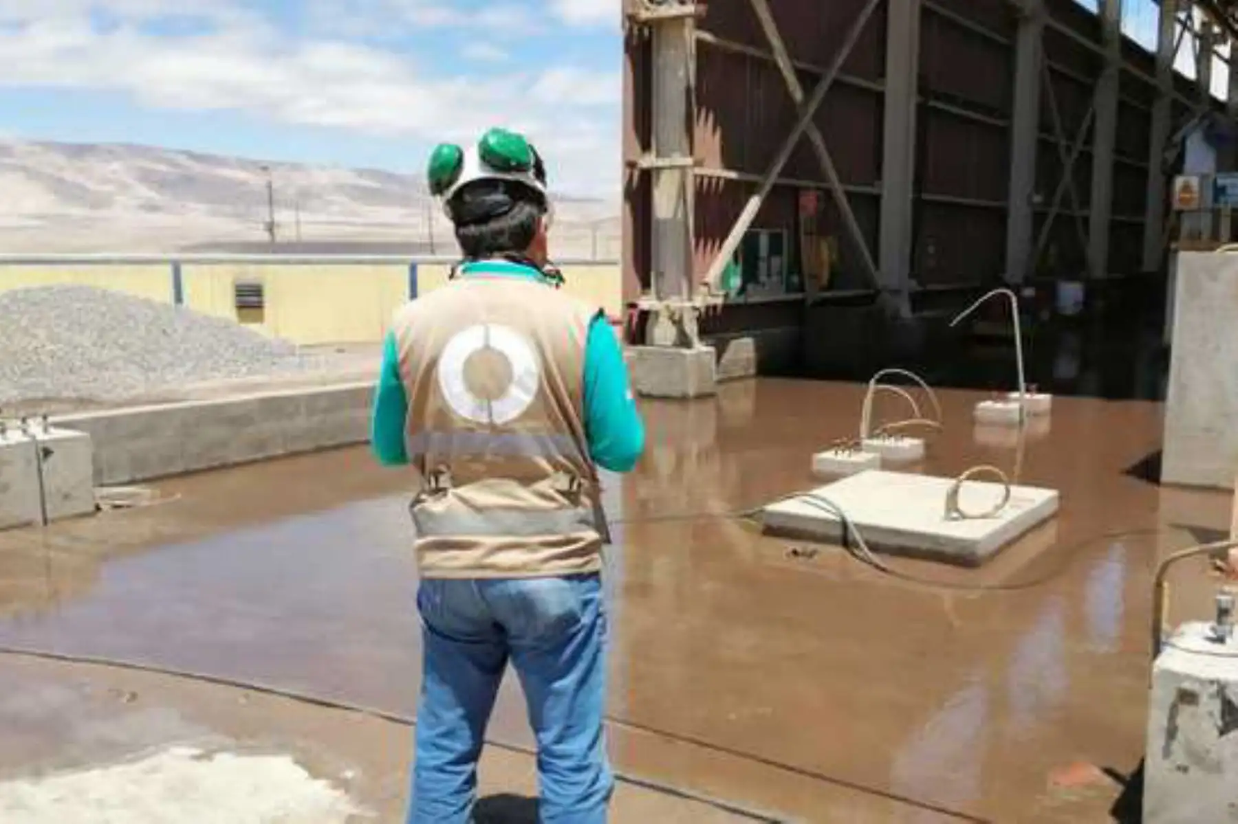 El OEFA supervisa derrame de relaves registrado en la Minera Shouxin Perú S.A., ubicada en el distrito de Marcona, región Ica,