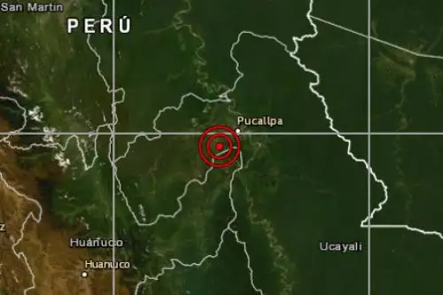 Un movimiento sísmico de magnitud 5.2 remeció esta noche la provincia de Coronel Portillo, región Ucayali.