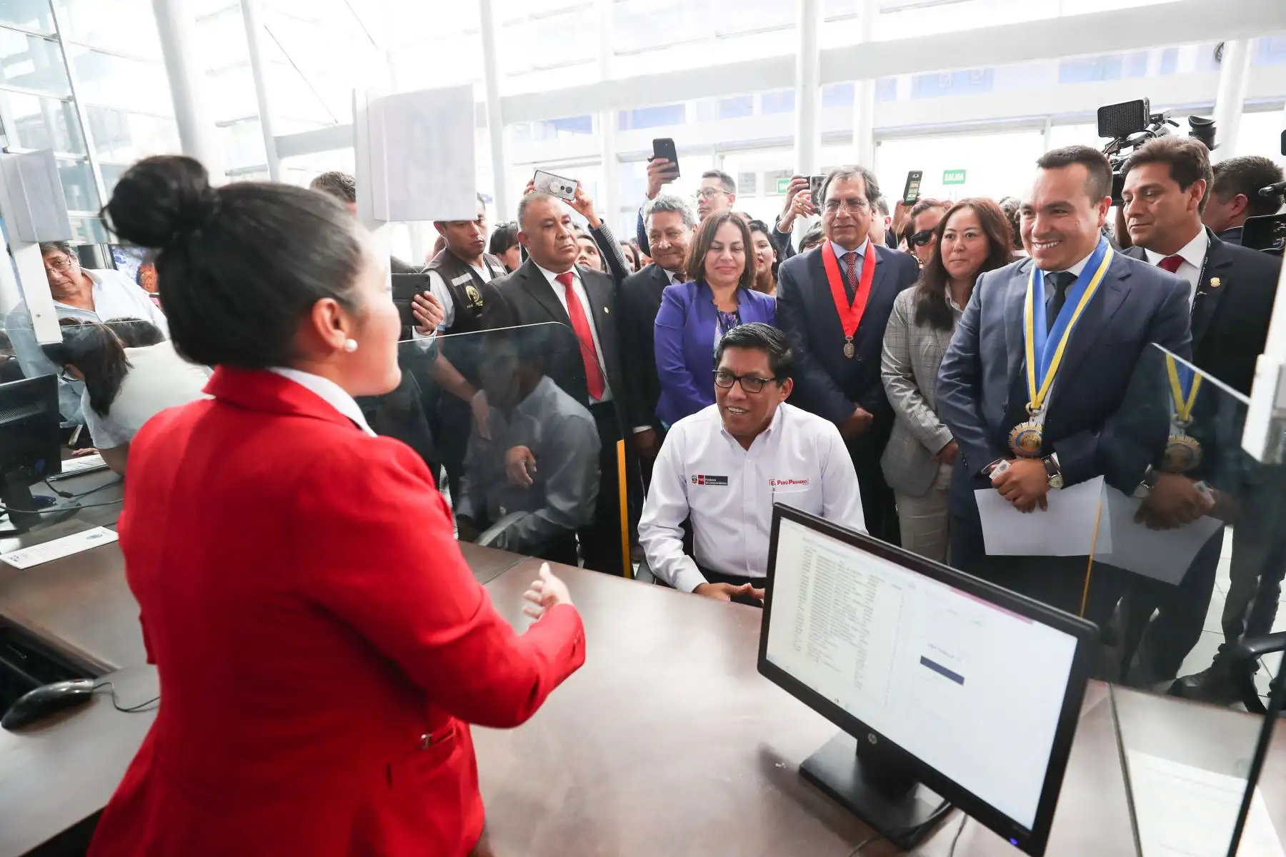 Jefe del gabinete, Vicente Zeballos inaugura Plataforma de atención MAC en Comas.  Foto: ANDINA/Difusión