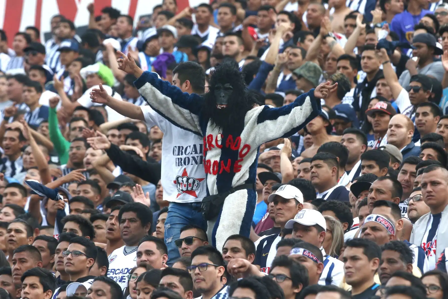 Hinchada de Alianza Lima ante  Sport Huancayo por la fecha 16 del Torneo Clausura de la Liga 1en el estadio Alejandro Villanueva de La Victoria.
Foto: ANDINA/Vidal Tarqui