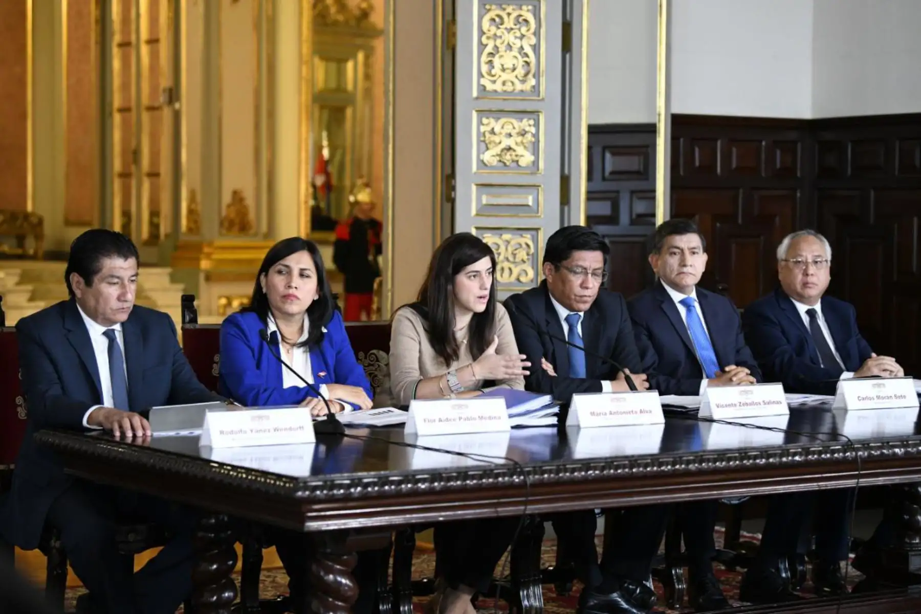 La ministra de Economía y Finanzas, María Antonieta Alva, durante la presentación del Presupuesto del Sector Público para el Año Fiscal 2020. Foto: ANDINA/ Difusión