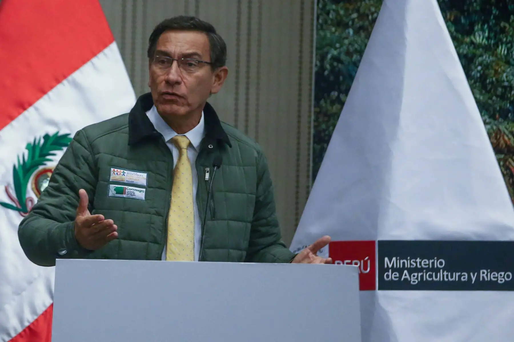 Presidente Martín Vizcarra participa en la ceremonia de lanzamiento nacional del Decenio de la Agricultura Familiar.Foto: ANDINA/Vidal Tarqui