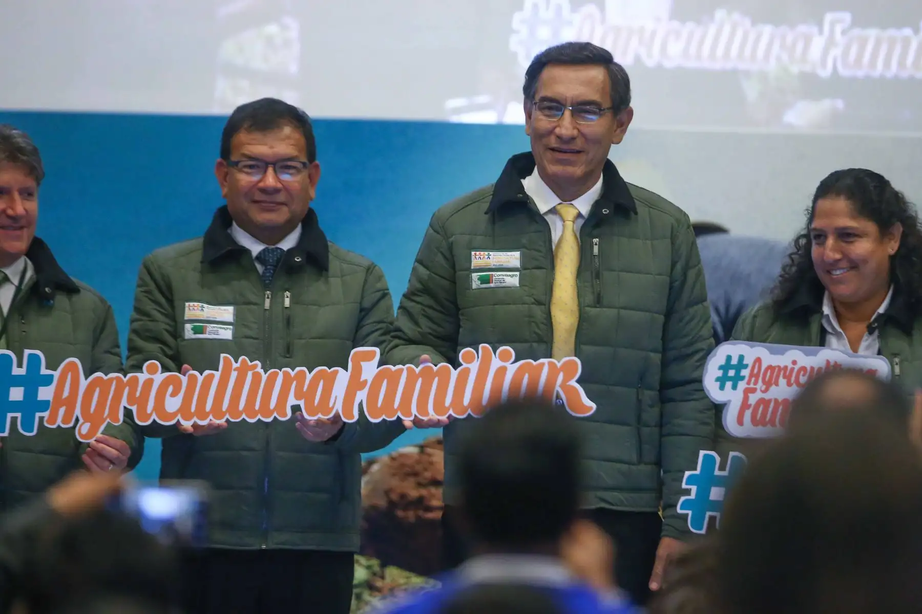 Presidente Martín Vizcarra participa en la ceremonia de lanzamiento nacional del Decenio de la Agricultura Familiar.Foto: ANDINA/Vidal Tarqui