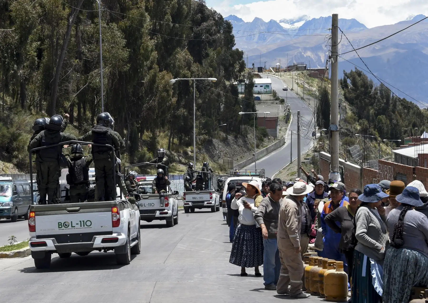 Crisis en Bolivia: preocupa la escasez de combustibles y alimentos en La Paz.
Foto: AFP