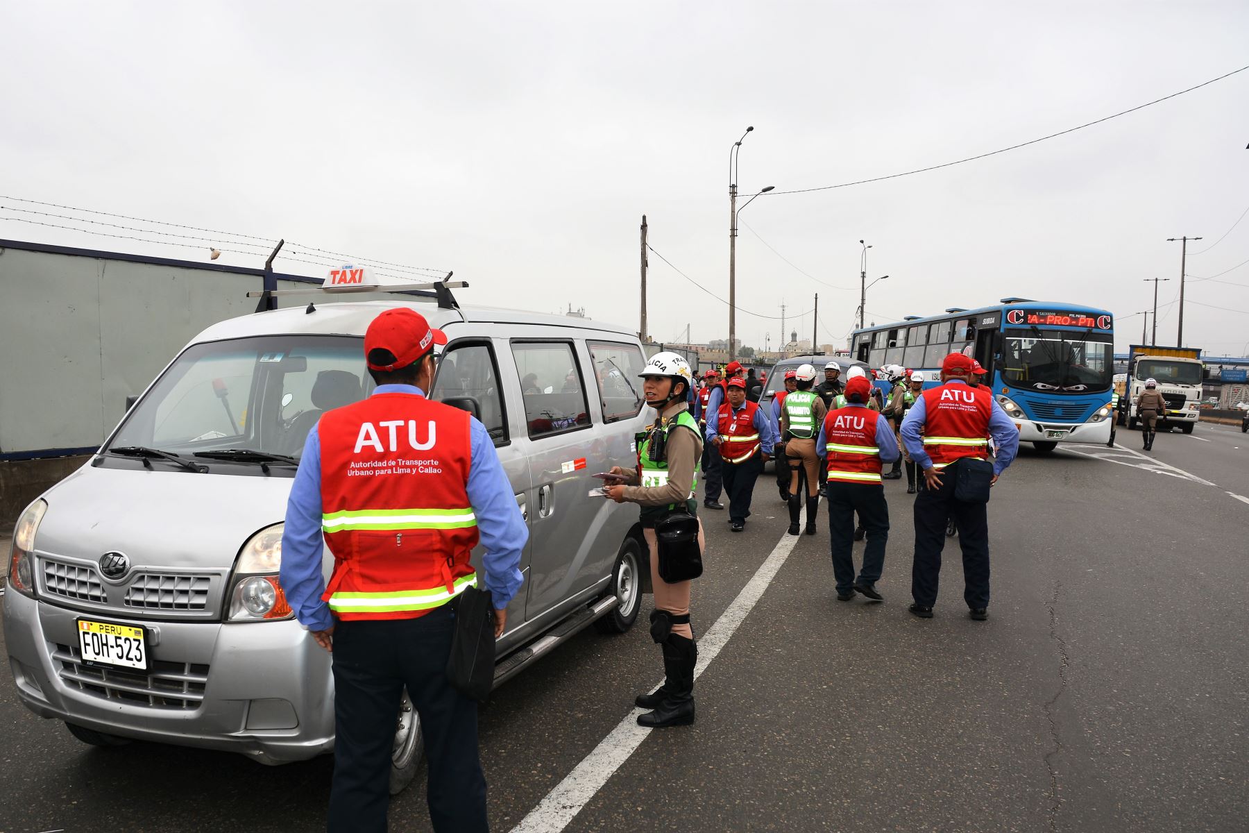 Operativo contra el transporte informal realizado por la ATU: Foto: Andina/Difusión.