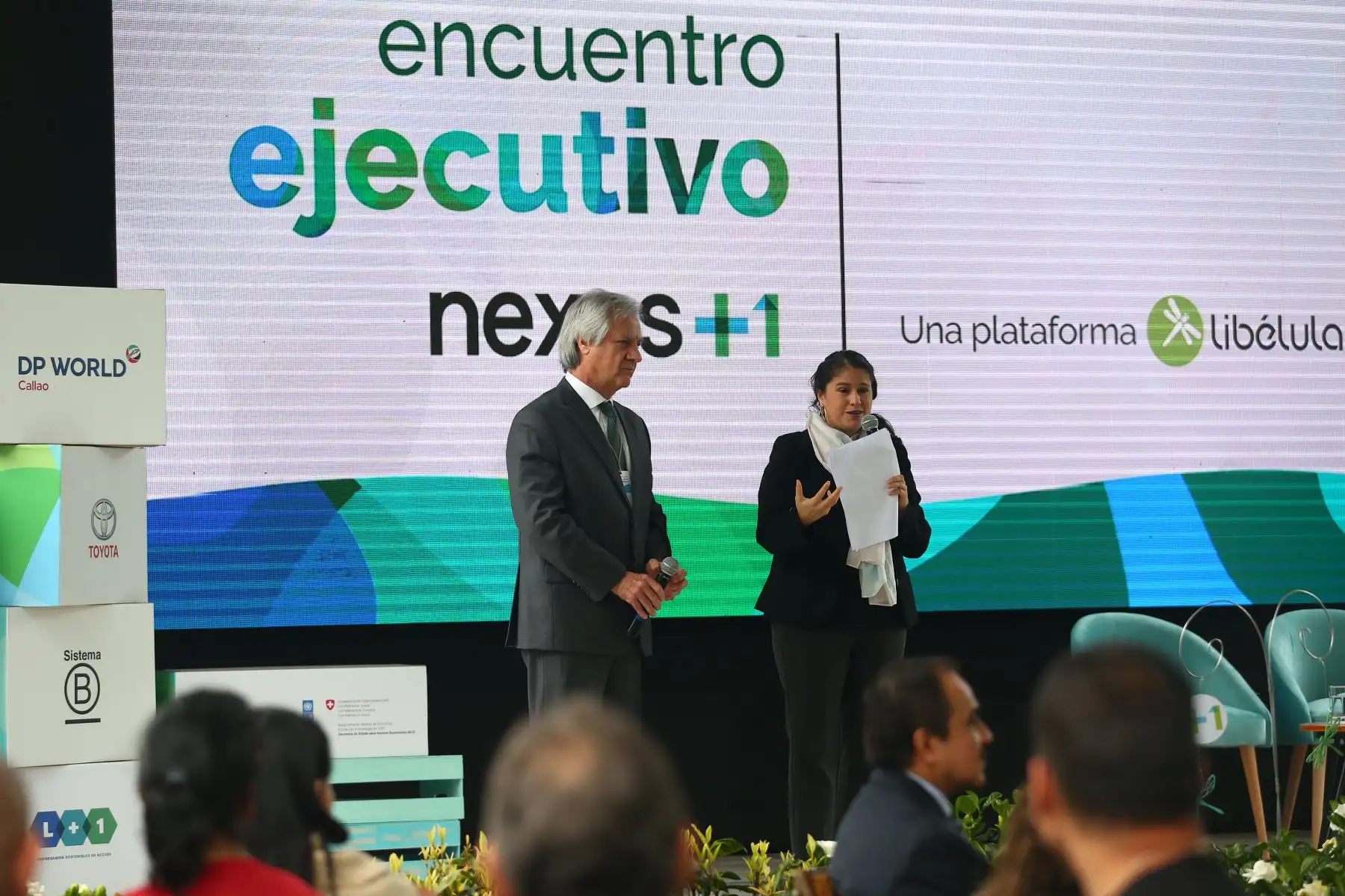 Ministra del Ambiente, Fabiola Muñoz presenta la plataforma digital "Huella de Carbono Perú". Foto: ANDINA/Melina Mejía