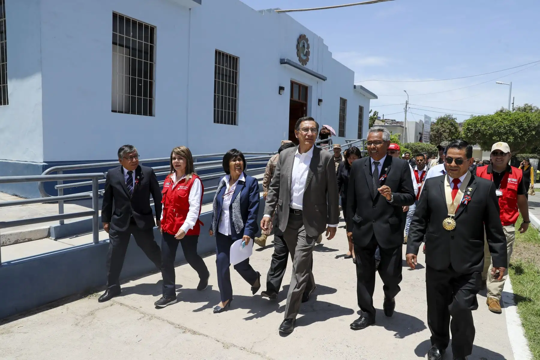 Presidente realiza visita de inspección a las obras de la Escuela de Ingeniería Agroindustrial y de Minas de la Universidad Nacional de Moquegua.  Foto: ANDINA/Prensa Presidencia