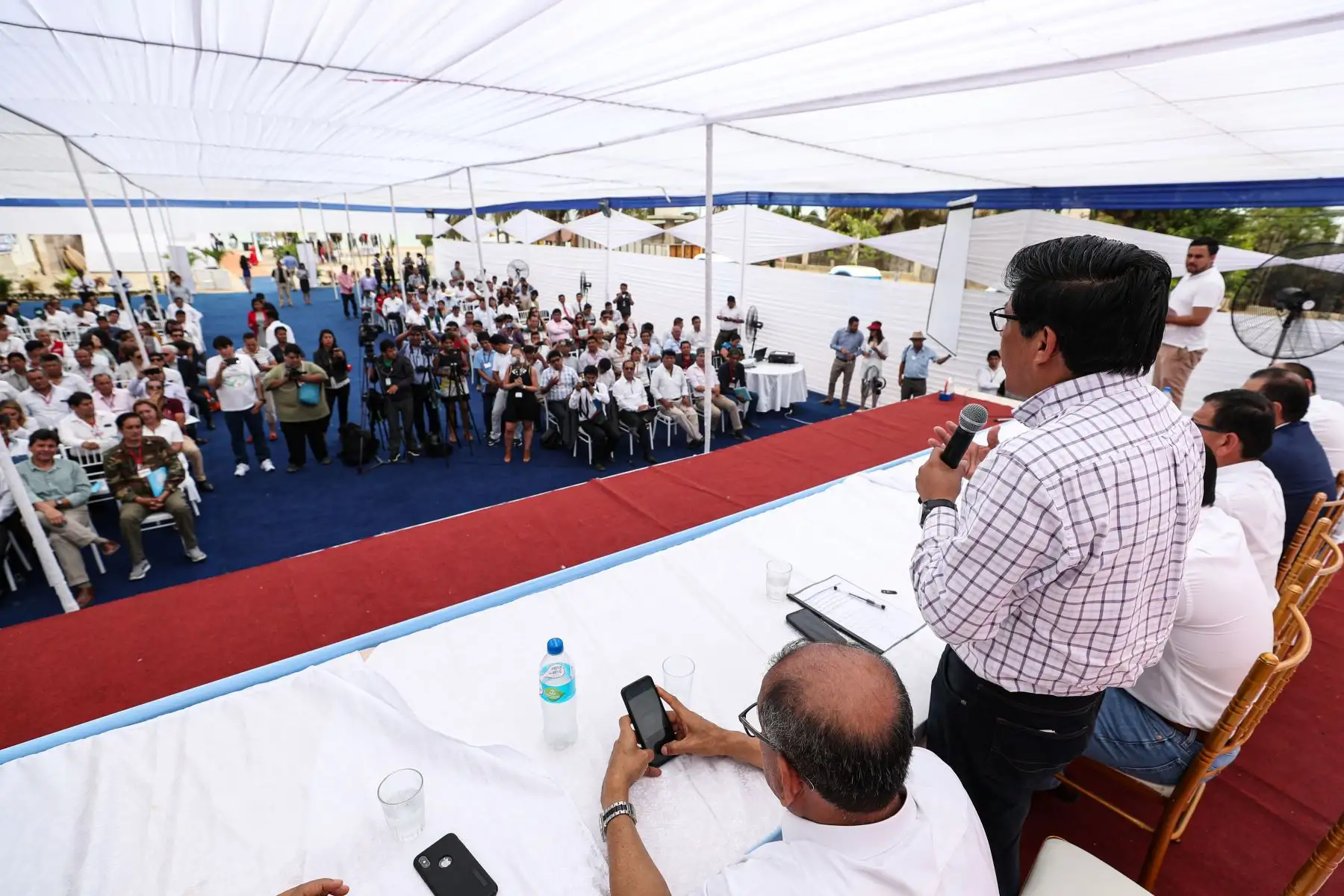 Presidente del Consejo de Ministros, Vicente Zeballos  
inaugura el Congreso Nacional Ordinario de alcaldes del Perú - AMPE 2019.
Foto: ANDINA/PCM