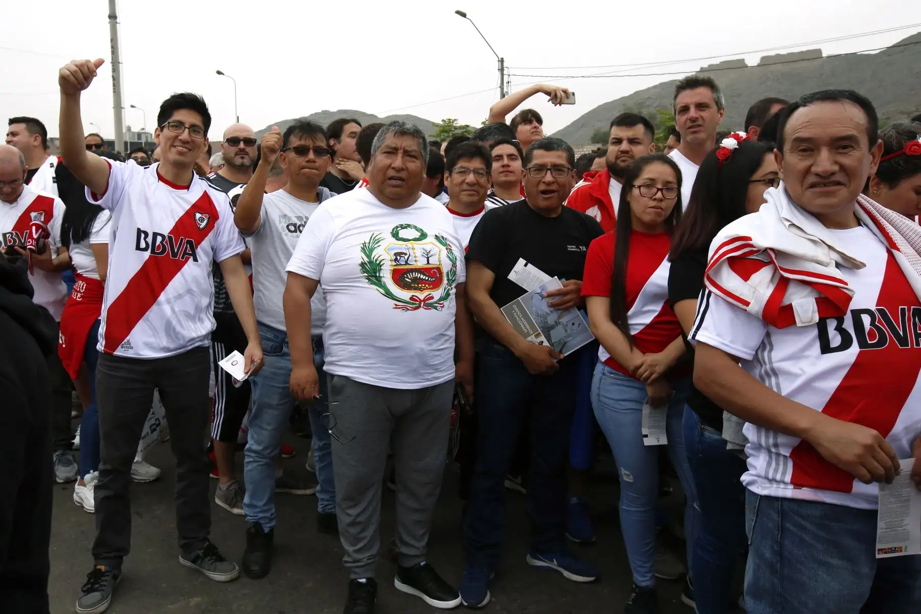Exteriores del estadio Monumental previo a la gran final entre Flamengo vs River Plate por la Copa Libertadores 2019.
Foto: ANDINA/Vidal Tarqui