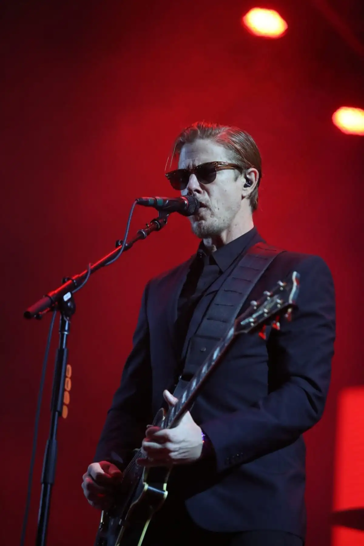 La banda neoyorkina Interpol se presenta en el "Vivo x el Rock" en el estadio San Marcos. Foto: ANDINA/Andrés Valle