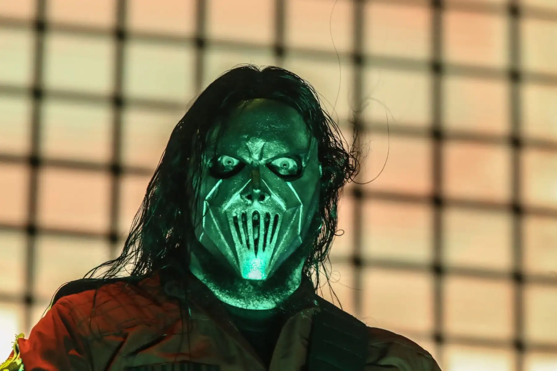 Slipknot, banda americana de metal alternativo  en  el "Vivo X el Rock" en el estadio San Marcos. Foto: ANDINA/Andrés Valle