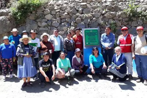 Mil familias del distrito de Congas, en la región Áncash, se benefician con las obras de reconstrucción inauguradas.