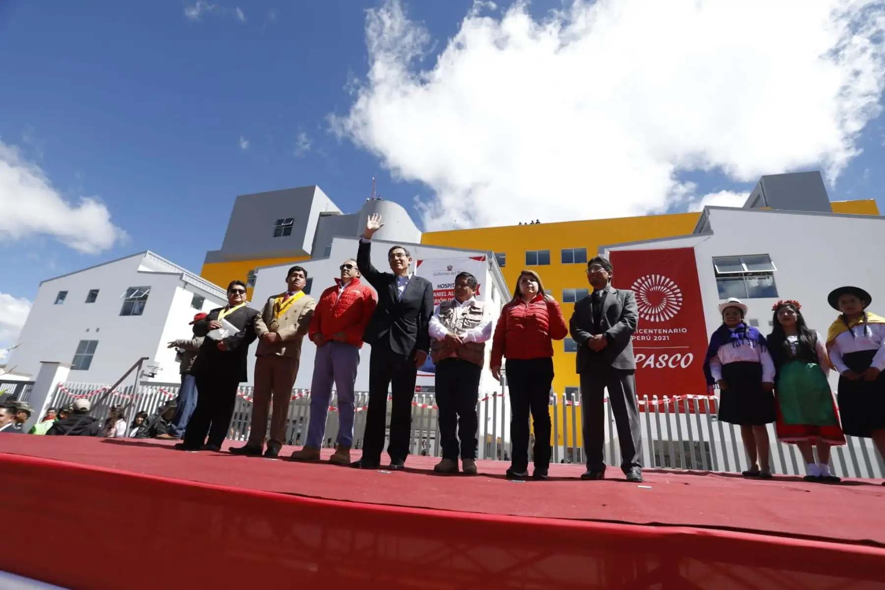 El presidente de la República, Martín Vizcarra, realiza una visita de inspección a la puesta en funcionamiento del Hospital Daniel Alcides Carrión, ubicado en la ciudad de Cerro de Pasco. Foto: ANDINA/ Prensa Presidencia