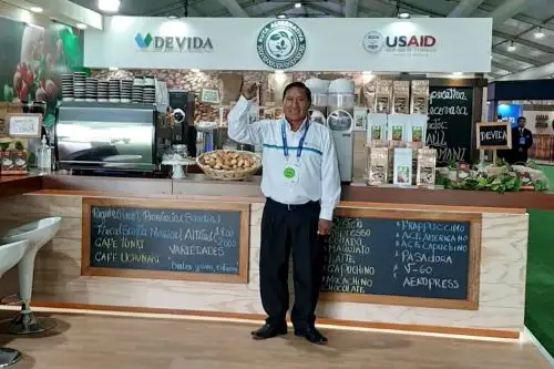 Raúl Mamani, productor cafetalero de Puno. ANDINA/Difusión