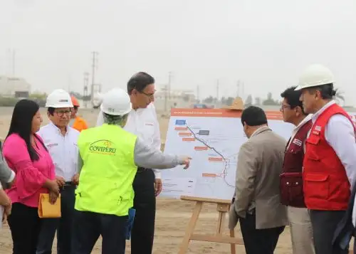 Presidente Martín Vizcarra participa en reinicio de obras de segunda calzada en Pisco