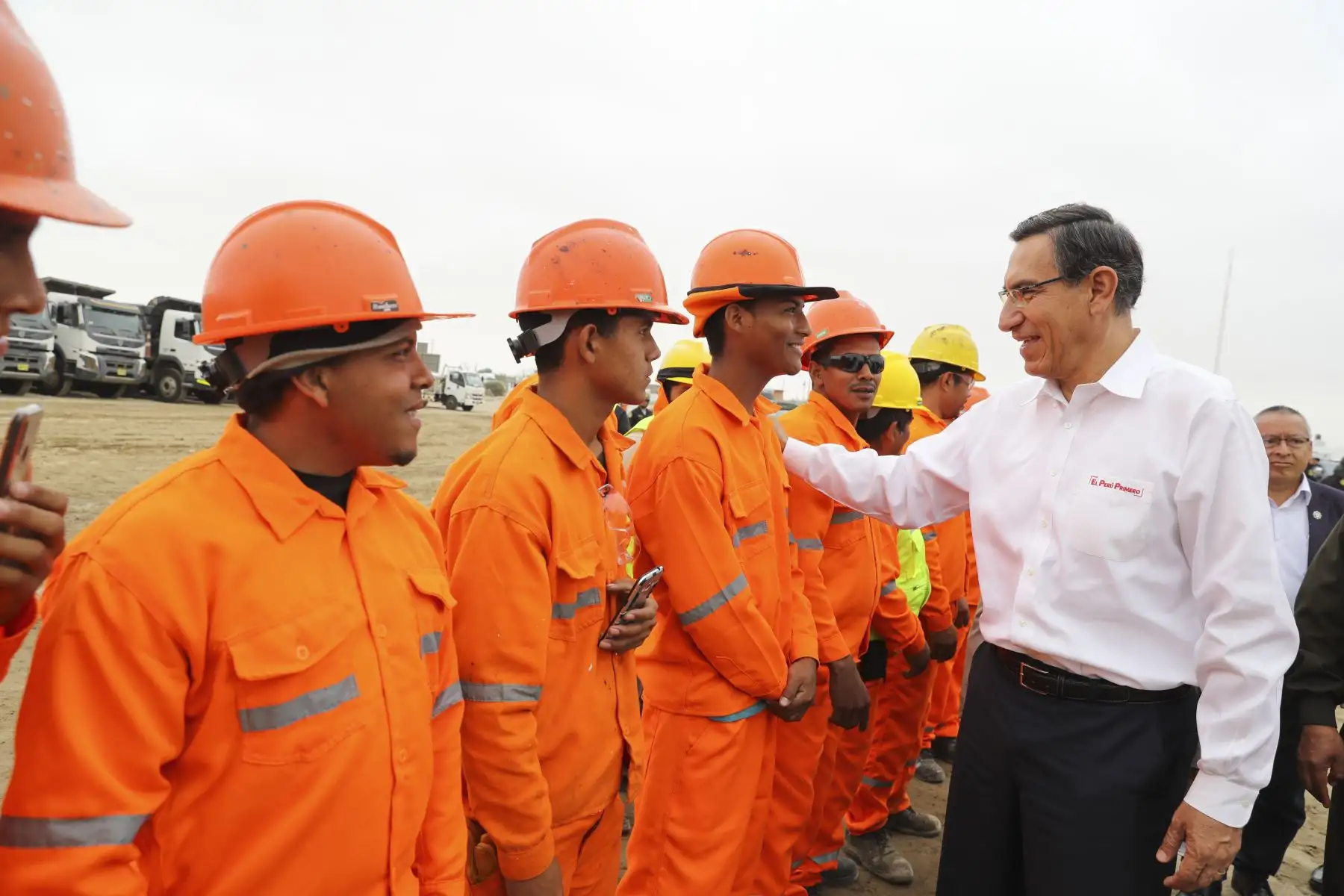 Presidente Vizcarra participa en el reinicio de obras de la segunda calzada entre San Andrés y Guadalupe. Foto: ANDINA/ Prensa Presidencia