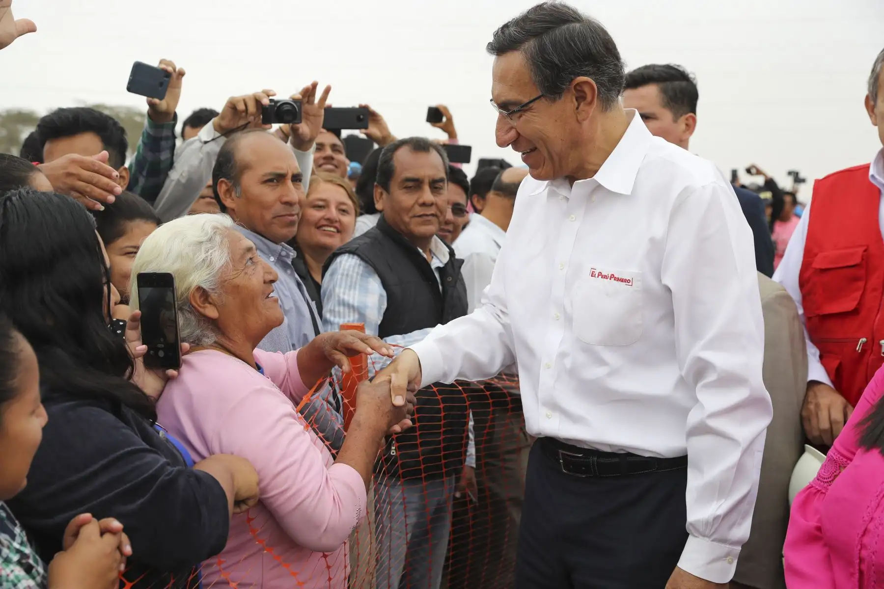 Presidente Vizcarra participa en el reinicio de obras de la segunda calzada entre San Andrés y Guadalupe. Foto: ANDINA/ Prensa Presidencia